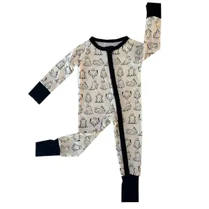 Halloween Baby Pajamas TENCEL Modal with Fold Over Mittens & Footies with Grippers
