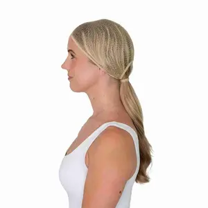 Platinum Blonde Ponytail Hairnet (Pack of 2)