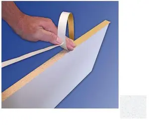 212 MAIN Fast Edge PVC Tape, Fcfesp 1516, 250Wh, 0.94 In. x 250Ft, White, Peel and Stick, Easy Apply, DIY Friendly Finished Edge Tape
