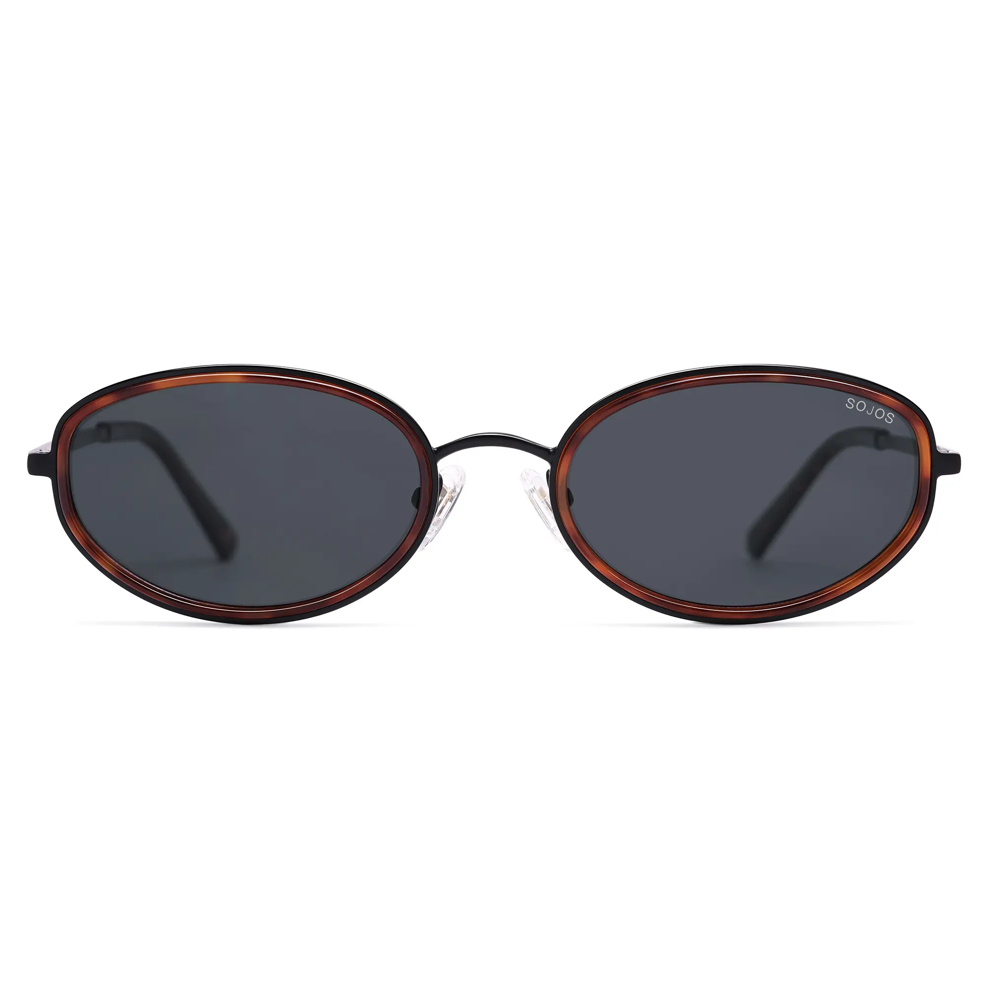 Retro Trendy Oval Round Polarized Sunglasses 80s 90s Vintage Sunnies SOJOS Retro Trendy Oval Polarized Sunglasses for Women Men  main image 4