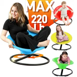 SCITOOUSA Widest Sensory Swivel Chair,Silicone Stress ReliefToy,220Lb Maximum Weight,Sensory Furniture,Sit &Spinning Toys For Age 3+,Sensory Swivel Chair Enhancing Motor Skills,Kids Furniture,Autistic/ADHD Sensory Set,Educational Indoor & Outdoor Play Fun
