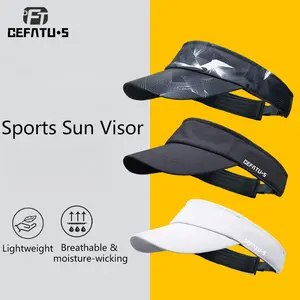 1pc Unisex Adjustable Sports Sun Visor, Breathable Moisture-Wicking Lightweight Comfortable Sun Hat for Running, Golf, Cycling, Hiking, Tennis, Sports Outdoor Hats