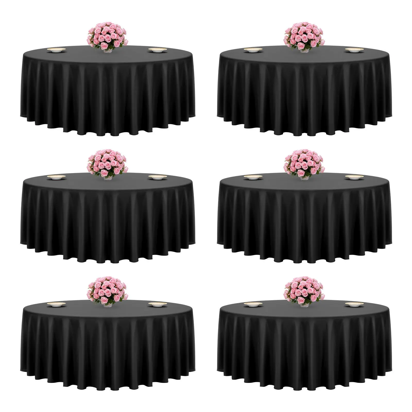 6pcs/Black-120 inch