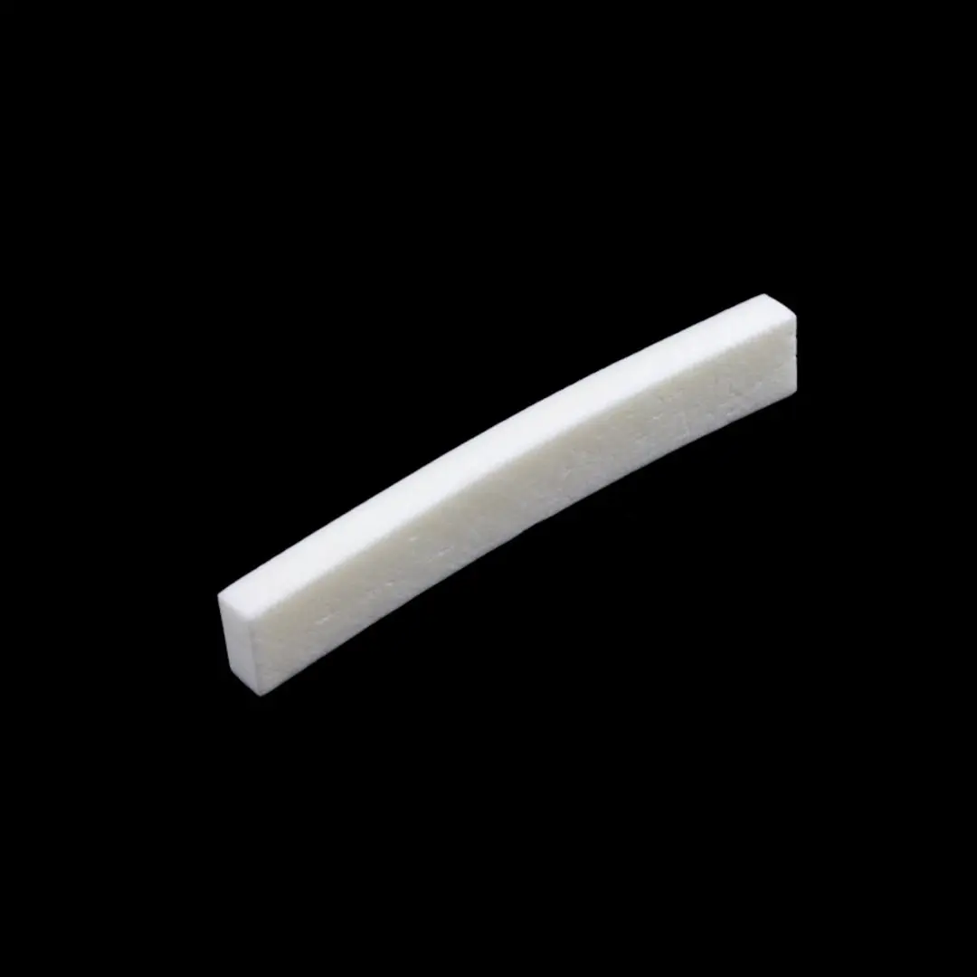 Allparts Radiused Bone Nut - Radiused Bottom Guitar Accessory for Fender® Guitars, Adult Unisex Instrument Part, 1-11/16 in x 1/4 in x 1/8 in Single Item, Tip: Confirm Fit