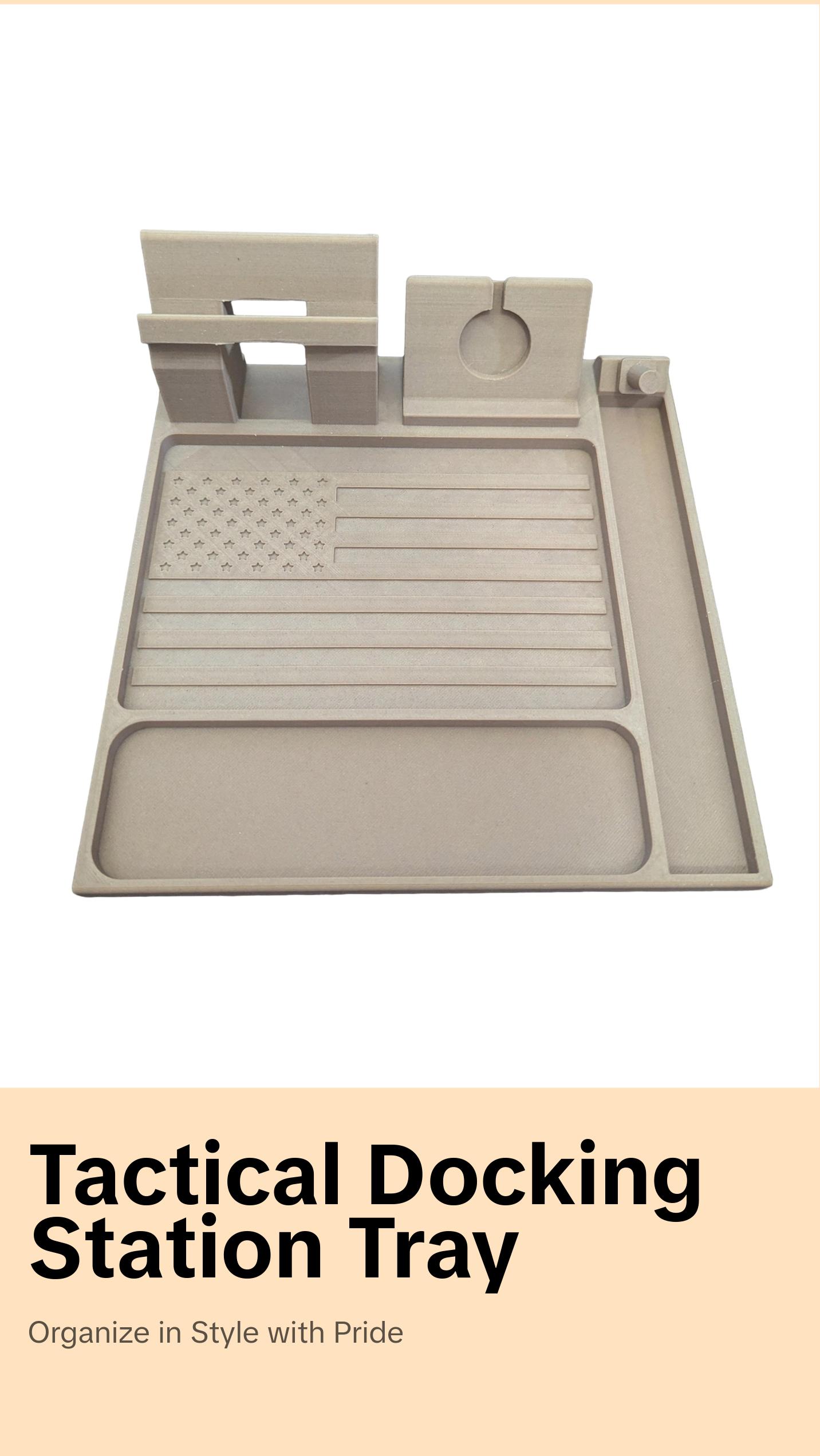 Tactical Docking Station Tray Organizer