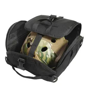 Outdoor Tactical Helmet Bag - Gas Mask/Respirator Pouch, Protective Gear Carry Case for Military, Hunting, Emergency