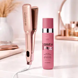 Simply Mandys Frizz Away Flat Iron Set Simply Mandys Frizz Away Flat Iron Set