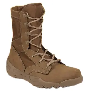 Rothco Waterproof V-Max Lightweight Tactical Boots - AR 670-1 Coyote Brown 8.5 Inch, Ultimate Waterproof Footwear, Nubuck Leather, Lightweight And Flexible, Ankle Support And Padded Collar, EVA Outsole, 7 Eyelet Lace System, Removable Insole