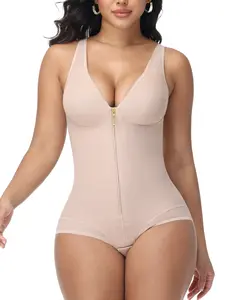 SHAPSHE Women's Single-Row Hook & Zipper Waist Shapewear for Butt Lifter Bodysuit - Seamless Shaping & All-Day Comfort