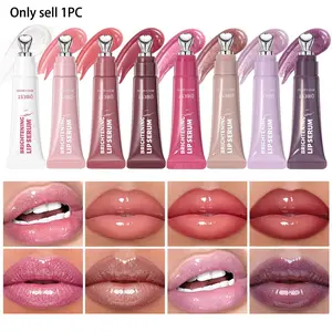 Moisturizing Brightening Lip Serum Gloss with Mirror-Like High Gloss Crystal Glass Finish Lightweight Translucent Texture for Hydrating and Tinted Lips Glossy Lipgloss Makeup Cosmetic Hydrate Moisturize Lip Gloss Balm