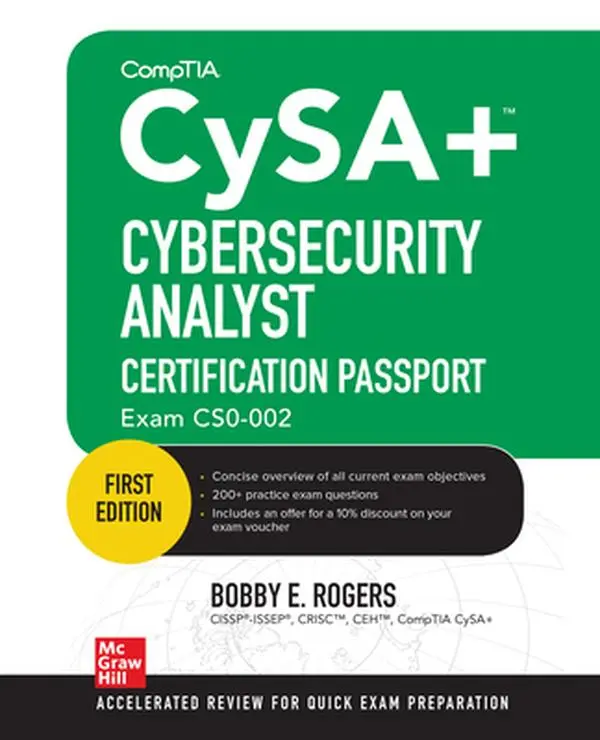 USED-Comptia Cysa+ Cybersecurity Analyst Certification Passport (Exam Cs0-002) by Rogers, Bobby E. (Paperback)