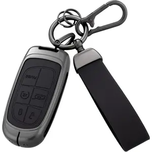 Key Fob with Heavy-duty Keychain for Grand Cherokee Renegade Durango