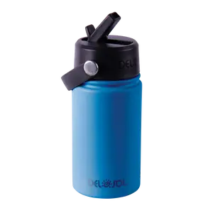 12oz Kids Water Bottle - Gray to Blue