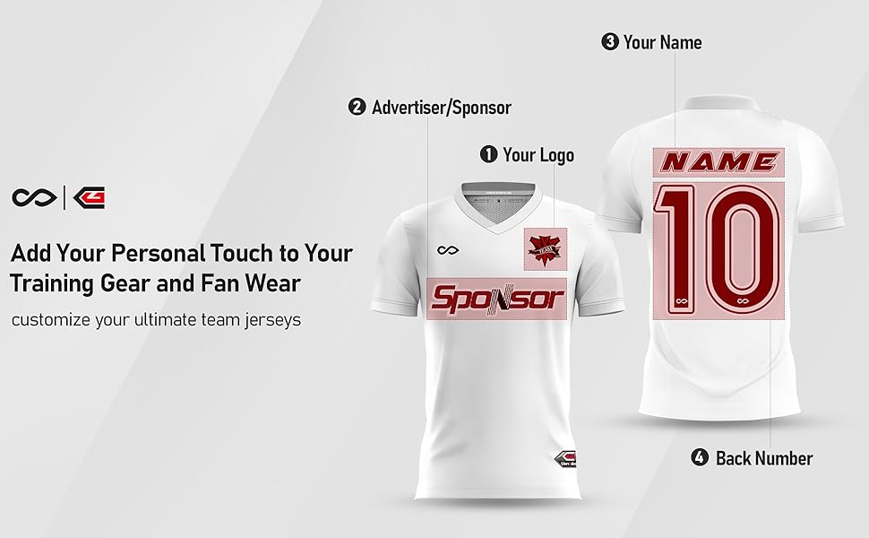 CIKERS Shadow Blade Series Custom Soccer Jersey Sublimation Personalized Soccer Team Jersey, Custom Soccer Shirts Uniform with Name, Number, Team Badge, Gifts for Soccer Lovers 2026