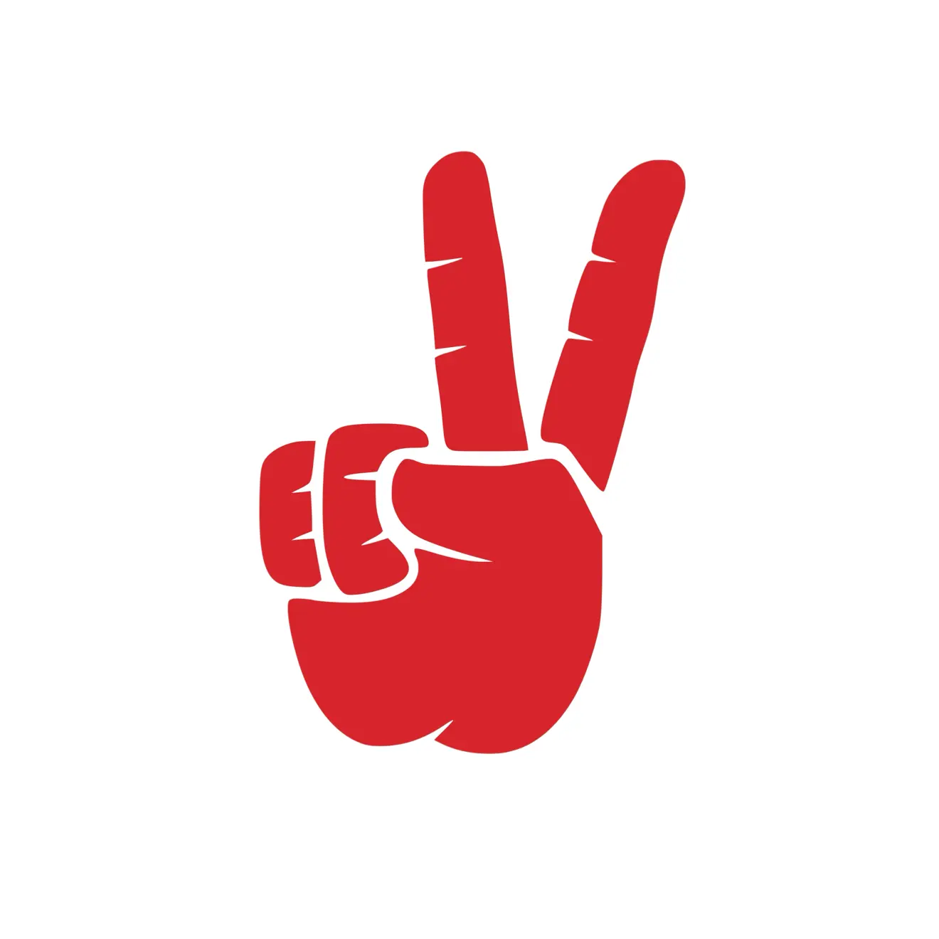 Set of Peace Hand Wave Decals for Side Mirrors- Peace Hand Wave mirror decals Left & Right