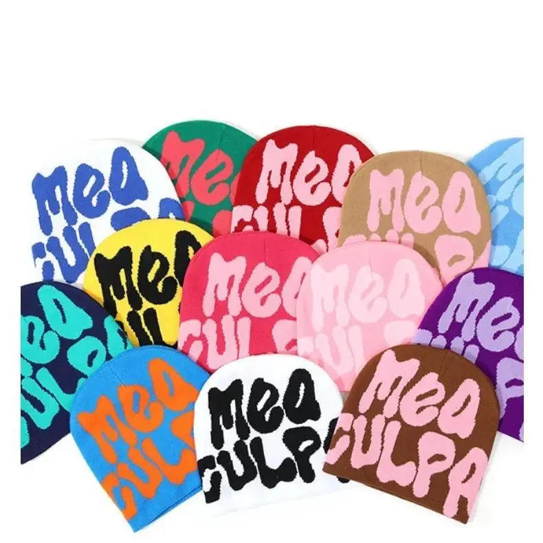 MEA unisex beanie hat, knitted hat trendy, unisex beanie hat Graphic Design Acrylic Comfort gorras para hombres