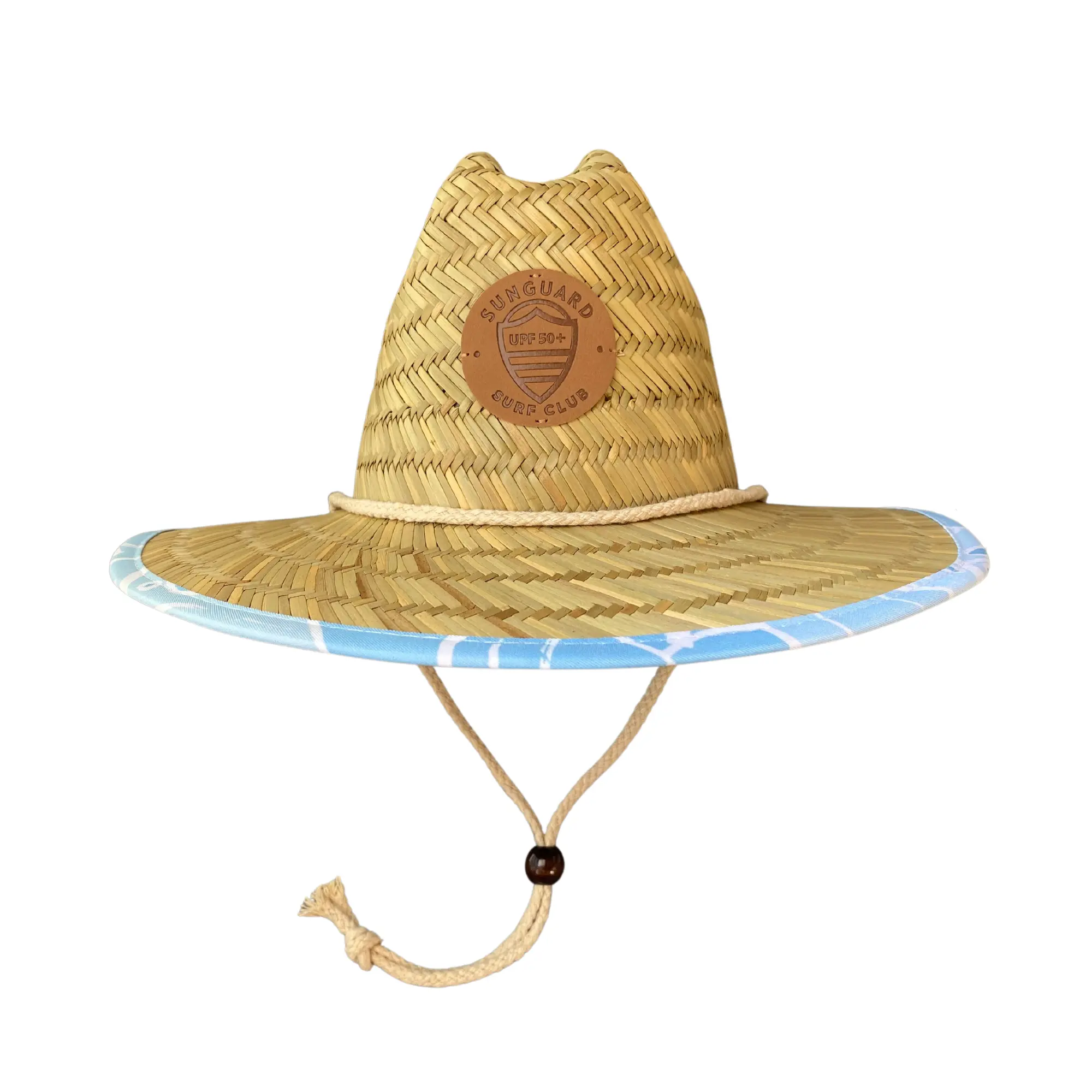 Sunguard Kids' Little Straw Lifeguard Hat - Sun Protection Beach Hat for Boys & Girls