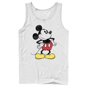 Men's Mickey & Friends Classic Mickey Distressed Tank Top