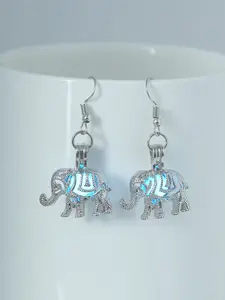 Fashionable Elephant Design Dangle Earrings (1 Pair), Hollow out Drop Earrings for Women, Party, Daily Clothing Decor, Trendy Resin Jewelry for Birthday Gift, High Quality Earrings