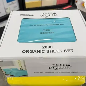 Organic sheet set 4Pcs 2000 thread count queen size