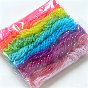 【Neon Set】4MM Rondelle Shape Beads For Neon Color Set