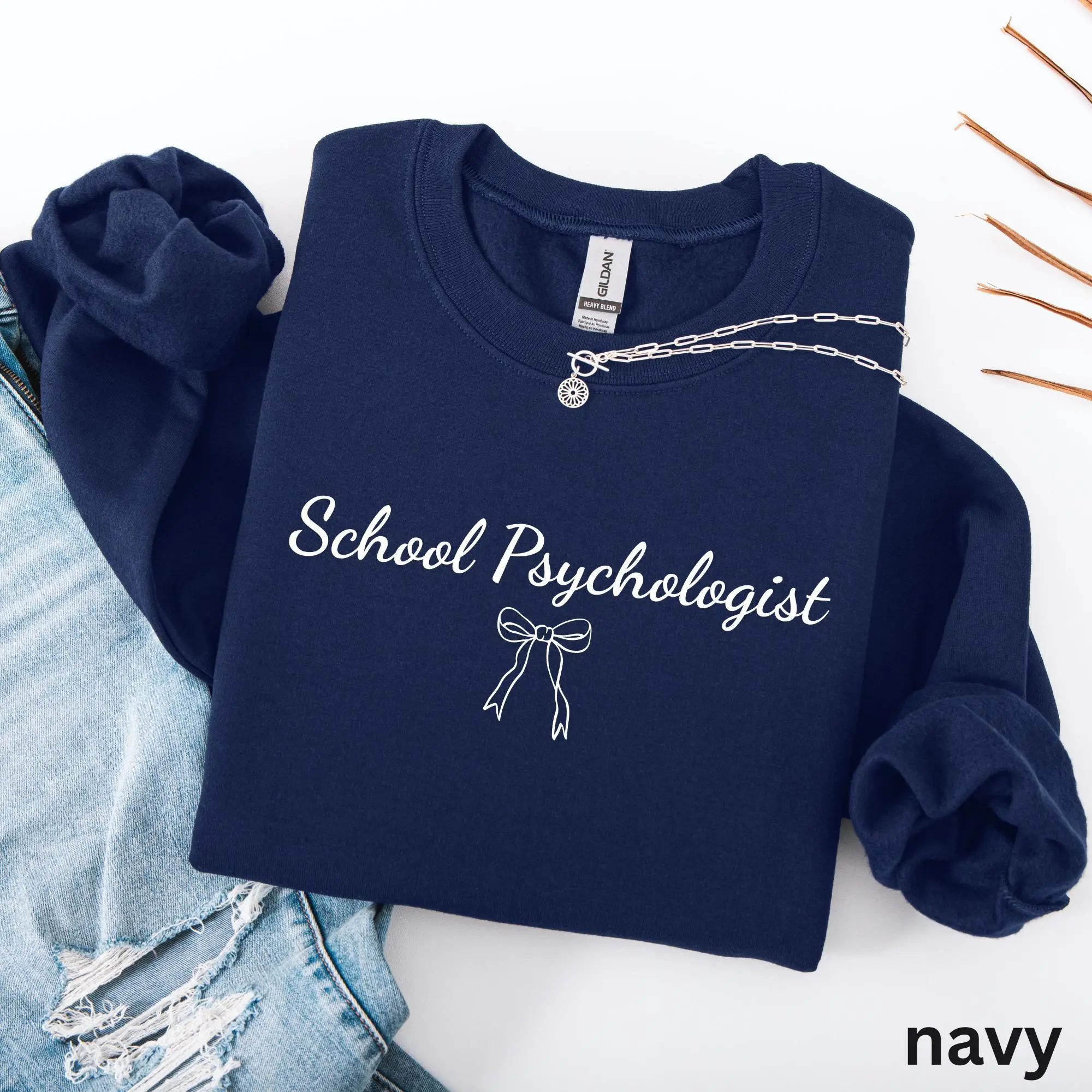 Coquette Bow School Psychologist short-sleeve T-SHIRT Or Sweatshirt, School Psych