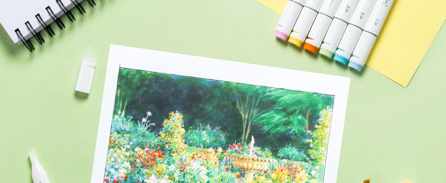 Ohuhu Alcohol Markers:  Chisel & Fine - 320 Colors - Double Tipped Art Markers for Artists Adults Coloring Drawing Sketching Illustration - Refillable - AP Certificated - Oahu Series of Ohuhu - Women's Day Gift