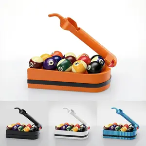 Pool Ball Trainer with Rack for Solo Practice, Holds 15 Balls, Triangular Training Tool for Accuracy, Cue Control & Consistent Drills, Billiards Practice Tool