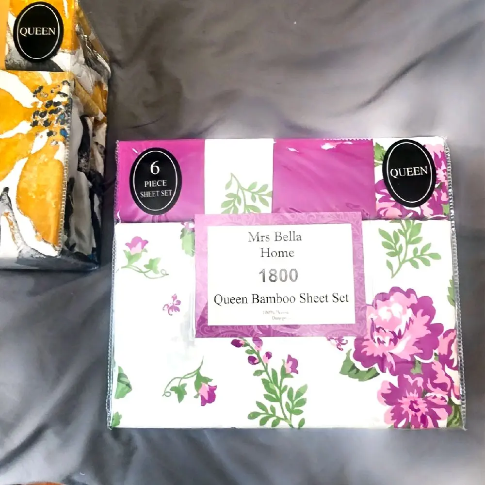 6-Piece Clean Bedding Sheet Set, Bedroom Bundle with Fitted Sheet for Modern Decor, Complete Setup & Easy Coordination