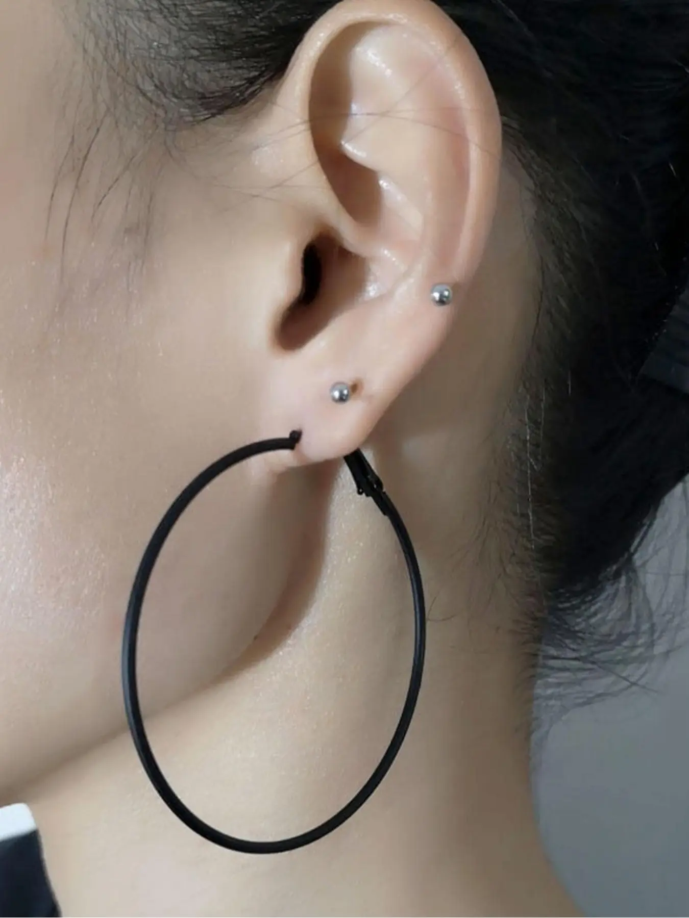 Fashion Classic Unique Punk Style Large Hoop Size Circle Statement Hoops Earrings Set, Fashionable Hoop Earrings, Unisex All-Occasion Jewelry, Versatile Accessory for Any Fashionable Jewelry Accessories