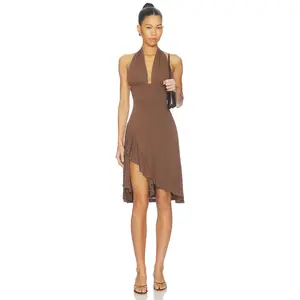 With Jean Kesha Dress in Brown