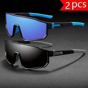 2 Pairs of New Fashionable Glasses for Adults Unisex Gift Ideal for Music Festivals and Bike Enthusiasts