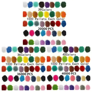 20,000/36,000/40,000 pieces, 5D sparkling crystal diamonds, rhinestones, glittering diamonds, for diamond art accessories and tools, beaded diamonds (20/36/40 colors, 1000 pieces for each color)