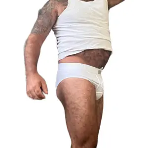 Sneaker Inspired S type Briefs Underwear- White