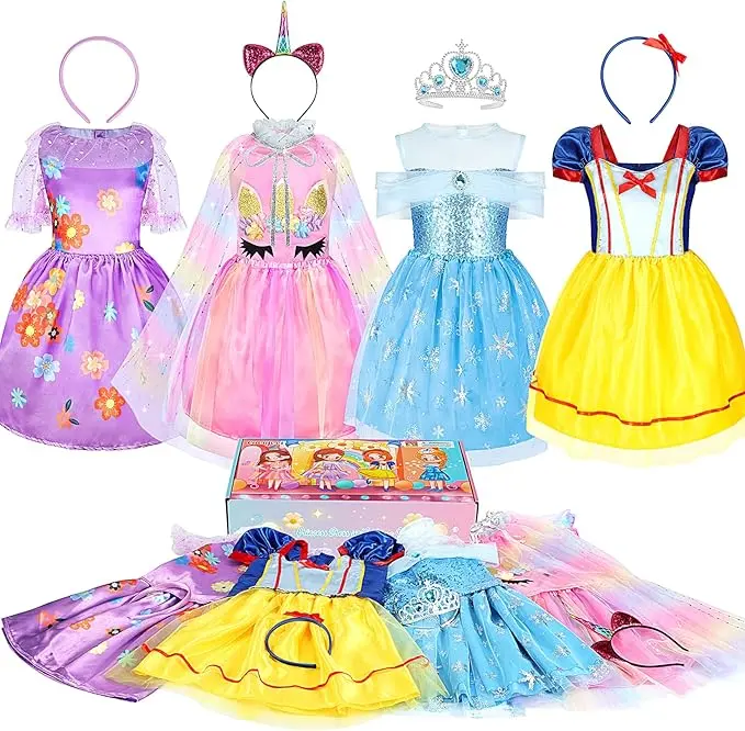 Princess Dress Up Clothes for Girls Princess Dress Up Costume with Cape Crown for Little Girls Princess Toys Christmas Birthday Gift ,summervibes clothing Imaginative Play Party - TikTok Shop Princess Dress Up Clothes for Girls Princess Dress Up Costume with Cape Crown for Little Girls Princess Toys Christmas Birthday Gift ,summervibes clothing Imaginative Play Party - TikTok Shop