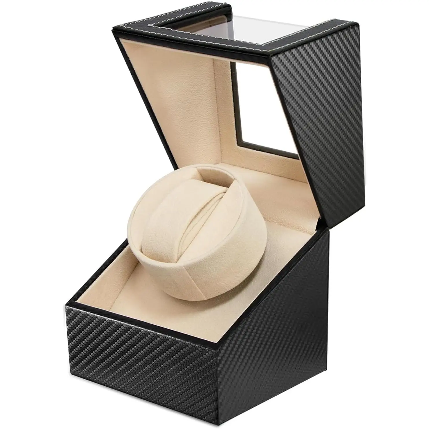 Beige Carbon Fiber Leather