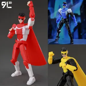 9L3D Lucky13 Invincible Boy  Action Figure Superhero Duo with Battle Pose Compatibility Collectible Animation Merch Decoration