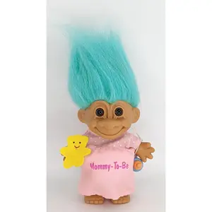 Expecting Pregnant Mommy Troll 5" Green Hair