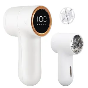 SUMZZZ Fabric Shaver, Portable Lint Remover USB Charging for Clothes, Electric Lint Shaver with 6 Leaf Blades, 5 Speeds Modes Adjustable, LED Display Sweater Defuzzer for Clothes, Upholstery, Couch