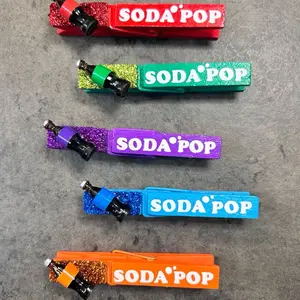 5 soda pop sports backpack clips.. Handcrafted Wooden Clothespins with glitter, vinyl & Plastic Charms - Perfect for games, practice or any event! Set of 5 pins!