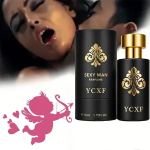 YCXF Sexy Man Pheromone Perfume for Men, Long Lasting Woody Citrus Eau de Parfum Spray, Confident Dating Fragrance, Luxury Black Gold Bottle Mens Cologne 1.7oz 50m
