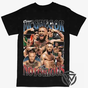 Conor McGregor T-shirt For Men Women, For Fans Unisex Casual Streetswear Top UFC MMA (V2)