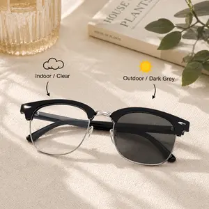 Vintage Square Frame Fashion Glasses - Classic Black Composite Frame with Clear Lenses, Stylish & Durable for Everyday Wear, Everyday Fashion Glasses | Classic Square Frame | Composite Frame Fashion Glasses, Square Frame Glasses
