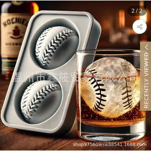 Baseball Ice Mold – Create Perfect Round Ice Balls for Whiskey & Cocktails