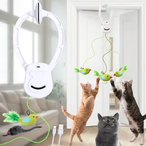 AixinPet Electric Cat Teaser, Rechargable Door Clip Design, Interactive Pet Toy, Stimulating Cat Toys
