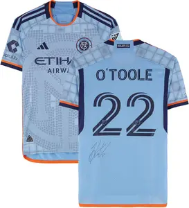 Kevin O'Toole New York City FC Autographed Match-Used #22 Blue Jersey from the 2024 MLS Season - Size S - Fanatics Authentic Certified