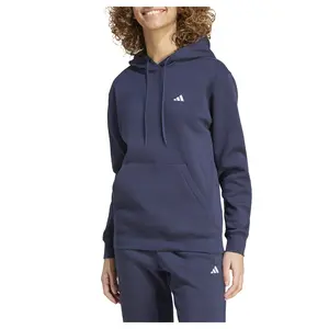 adidas Womens Essentials Small Feel Cozy Hoodie Training Casual Outerwear Casual - Blue