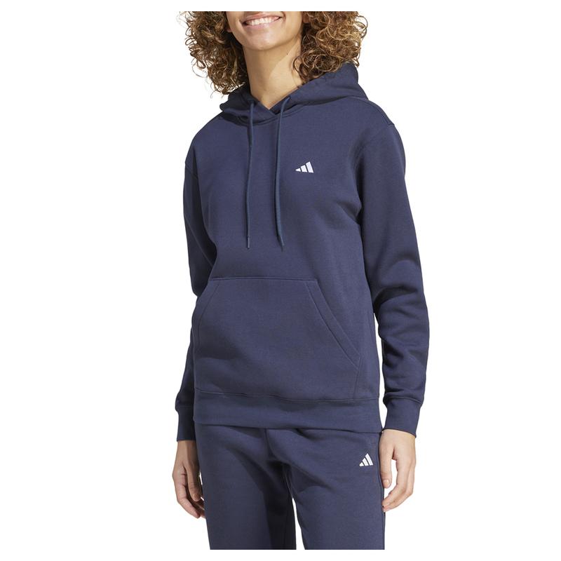 adidas Womens Essentials Small Feel Cozy Hoodie Training Casual Outerwear Casual - Blue