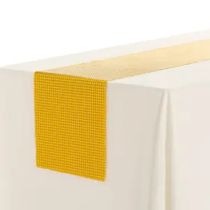 REGALWOVEN 1 Pack Table Runner, Sequin Table Banners for Wedding Decor 12x108 Inch Gold