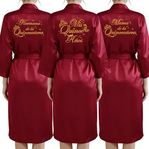 Elegant Quinceañera Celebration Gown Mis Quince Años Robe Girls 15th Anniversary Bathrobe for Birthday Party